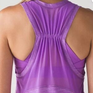 Lululemon Work The Circuit 2-in-1 Tank Top Heathered Moonlit Magenta Size 6